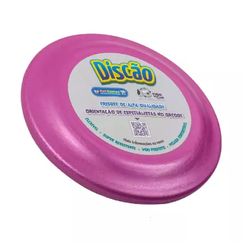 Brinquedo Interativo p/ Cachorro Pet Games Discão Pink