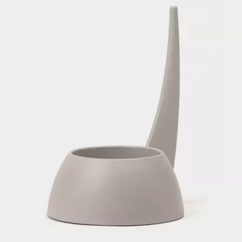 Comedouro Italiano United Pets Tail Com Cabo Alto Branco