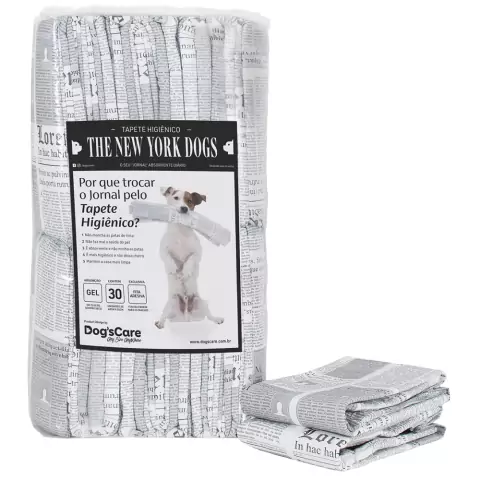 Tapete Higiênico Dogs Care The New York Dogs 55x60cm 30Un