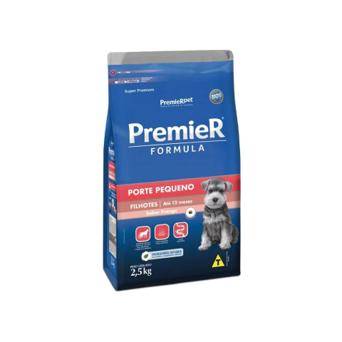 Ração PremieR para Cães Filhotes de Porte Pequeno - 2,5kg - Sabor Frango