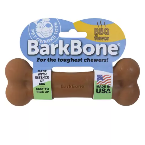 Brinquedo Mordedor para Cachorro Pet Qwerks Bark Bone BBQ G