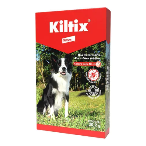 Elanco Kiltix 48cm - Coleira Antipulgas para Cães Médios