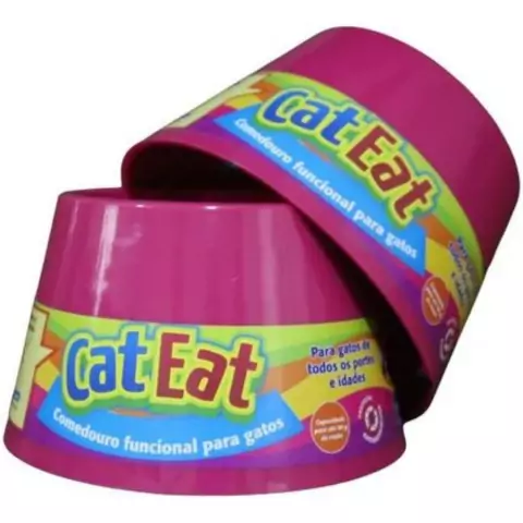 Comedouro Elevado p/ Gatos Pet Games Cat Eat Roxo