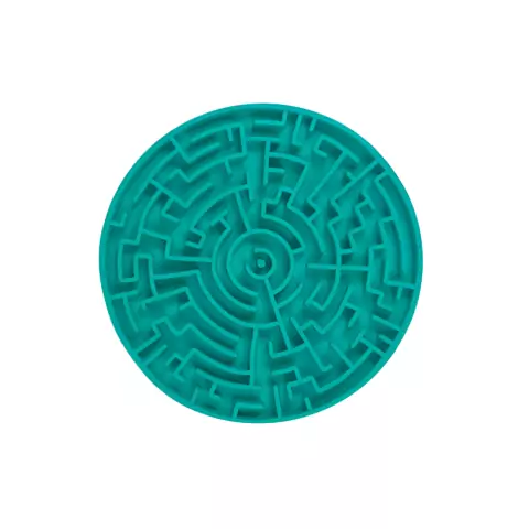 Tapete de Lamber para Cães Gatos Pet Games Labirinto Verde M