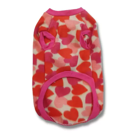 Roupinha Soft para Cães Lavipet - Corações - Tam 10 (32cm)