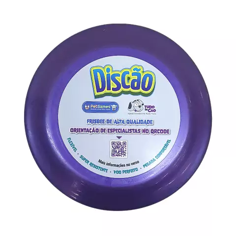 Brinquedo Interativo p/ Cachorro Pet Games Discão Roxo