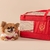 Bolsa Aérea para Pet - Padrão Gol - Vermelha - 43x32x24cm - loja online