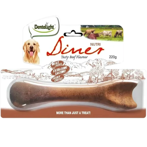 Mordedor para Cães Dentalight Nutri Diner Carne 220g Tam G