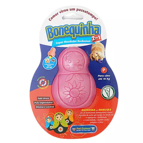 Brinquedo Bonequinha Pet Games Rosa P