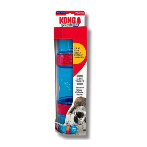 Brinquedo Recheável de Ração Kong Scuttle Pod Para Cães