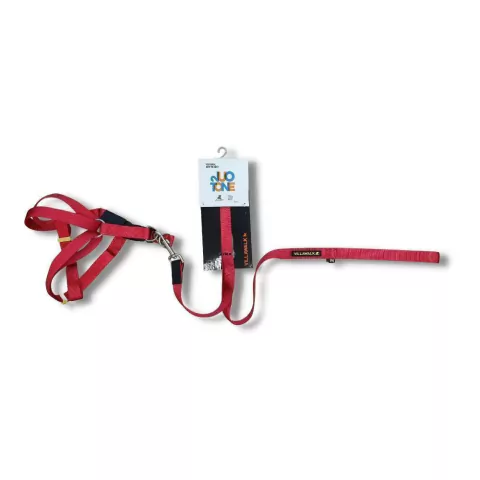 Kit com Peitoral e Guia para Cães Duotone Vermelho - Tam GG