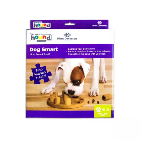 Brinquedo Interativo p/ Cães Nina Ottosson Dog Smart Wood