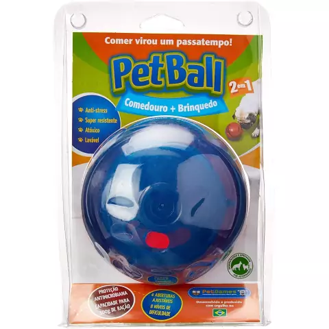 Bola de Brinquedo Interativa p/ Cães Pet Games Pet Ball G