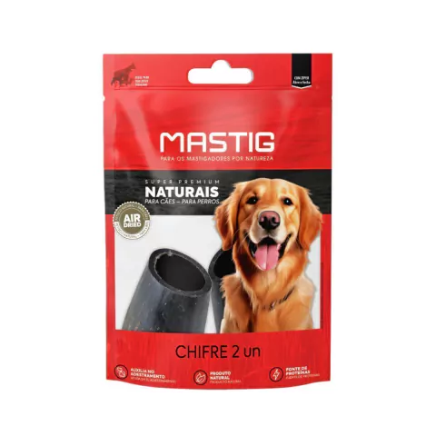 Mordedor Natural MASTIG - Chifre Bovino - 2 unidades
