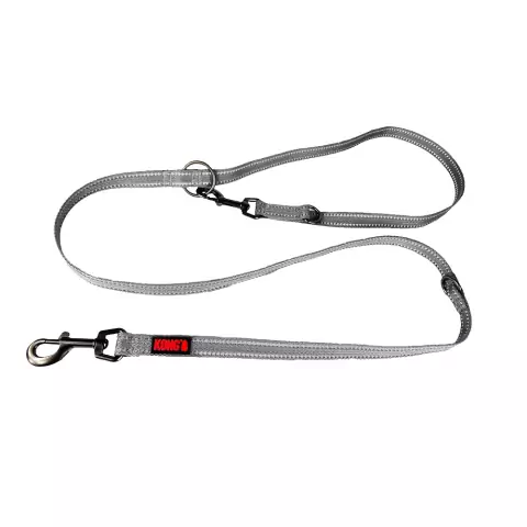 Guia Kong Adjustable Leash Cinza M p/ Cachorro até 30kg 2m