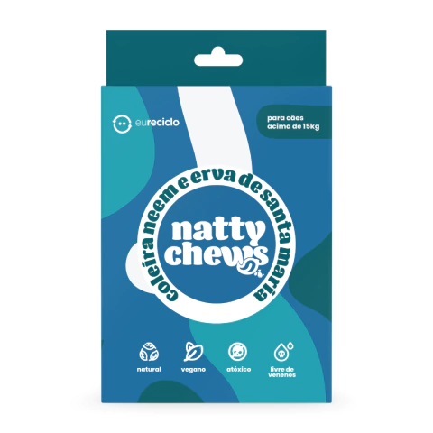 Coleira Natty Chews Neem e Erva de Santa Maria para Caes - G