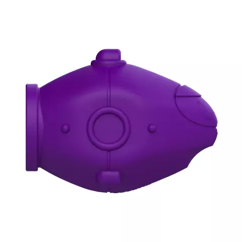 Brinquedo Mordedor p/ Cães Amicus Fun Toys Submarino Roxo P