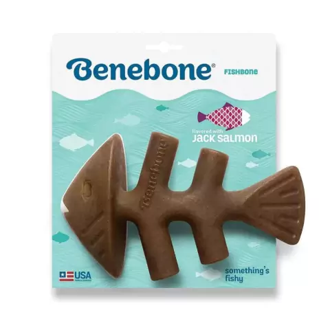 Brinquedo Morderdor p/ Cachorro Benebone Fishbone Tam G