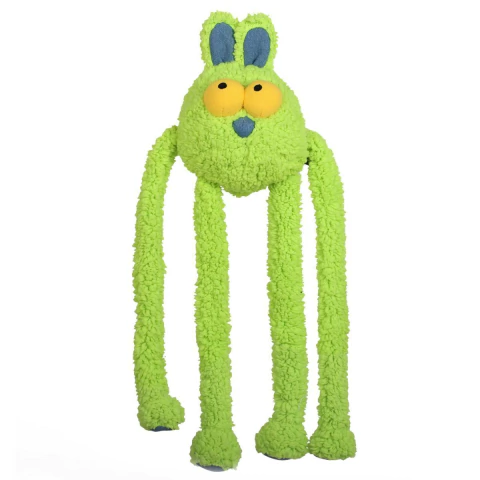 Coelho Puxa-Puxa Verde Brinquedo de Pelúcia p Cães da Petta