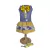Vestido com Coleira para Cães - Dress4Pet - Floral - Tamanho P