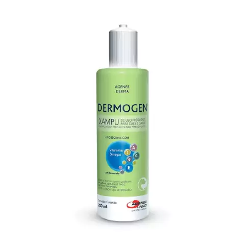 Shampoo Dermatológico Pet Cães Gatos Agener Dermogen 200ml