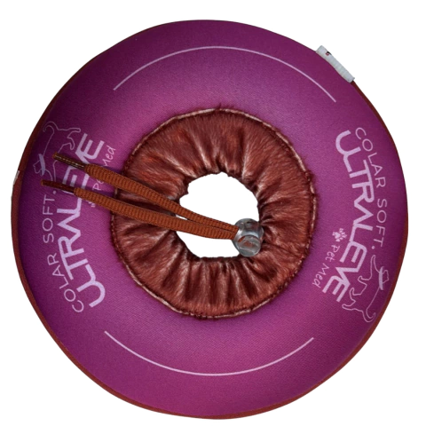 Colar Soft Ultraleve para gatos - Rosa e Bordô - Tamanho M