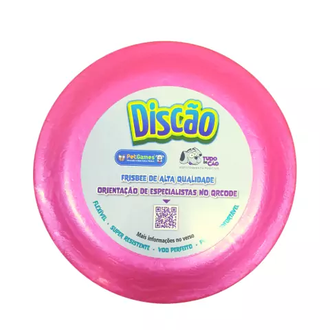 Brinquedo Interativo p/ Cachorro Pet Games Discão Rosa