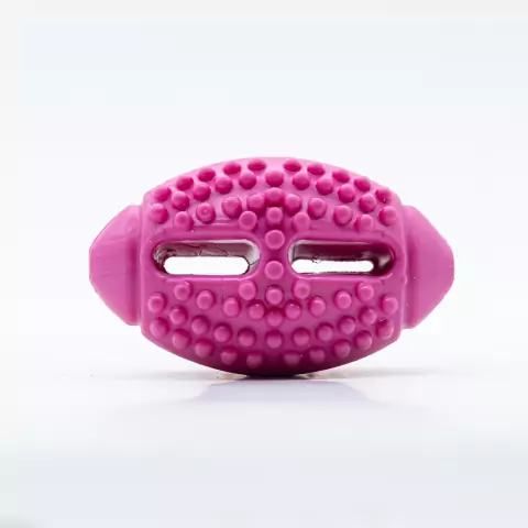 Brinquedo Mordedor para Cães - Bola de Football Rosa