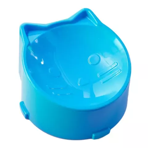 Comedouro Funcional p/ Gato Cor Azul