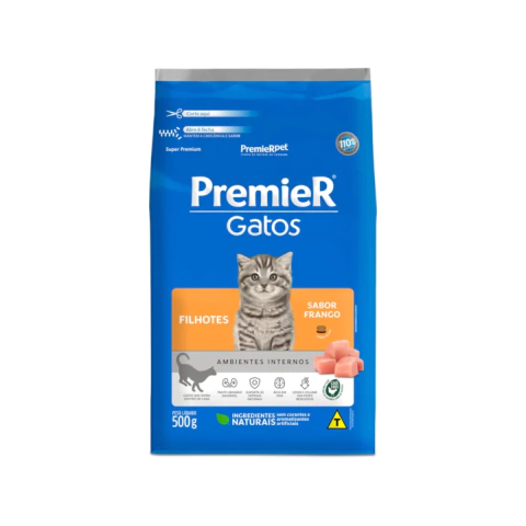 Ração PremieR para Gatos Filhotes - 500g Sabor Frango