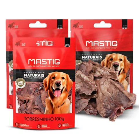 Kit Mordedor Para Cães MASTIG - Pulmão Bovino – 300g