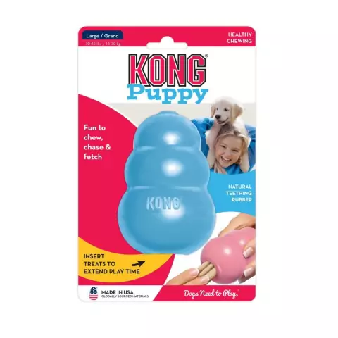 Brinquedo Kong Puppy Azul G
