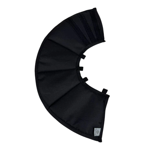 Colar Elizabetano Preto para Cães Pet Designer Tam 8