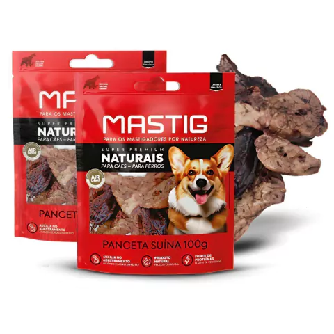 Kit Mordedor Para Cães - MASTIG - Pulmão Suíno – 200g