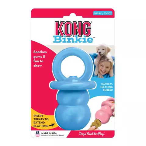 Brinquedo Kong Puppy Binkie Azul M