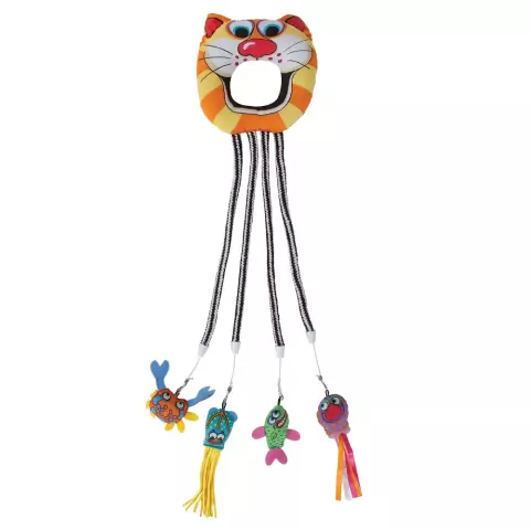 Brinquedo p/ Gato Fat Cat Catfisher Doorknob Hanger