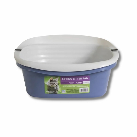 Caixa de Areia com Peneira para Gatos - Vibrant Life Sifiting Pan