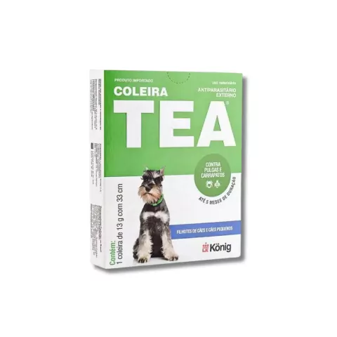 Coleira Antipulgas Tea 327 para Cães Porte Pequeno 13g Konig