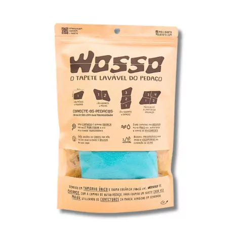 Tapete Higiênico Lavável Bartô Cães WOSSO - Azul 70cmx55cm