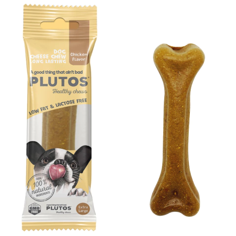 Mordedor Natural Plutos 120g Frango Cães Grandes