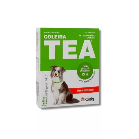 Coleira Antipulgas Tea 327 28g Para Cães Porte Médio 44cm