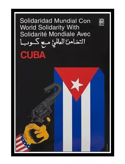 Pôster Solidariedade com Cuba