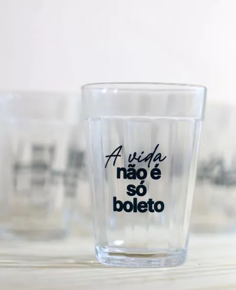 Copo - A vida não é só boleto