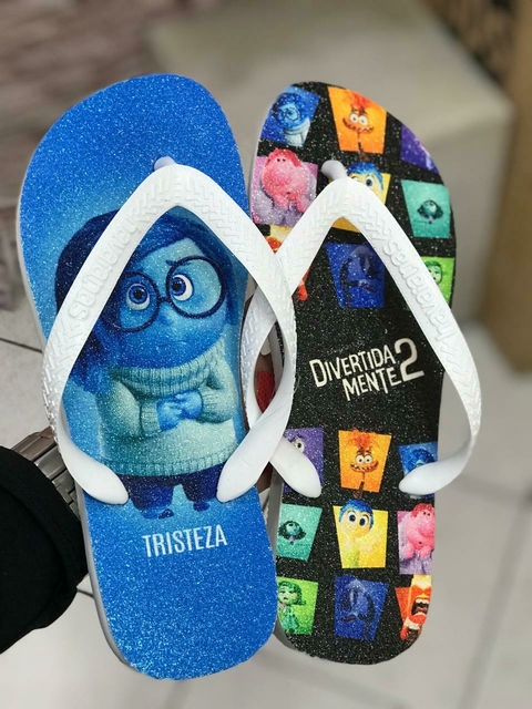 Chinelo Personalizado Havaianas Divertida Mente Tristeza - comprar online
