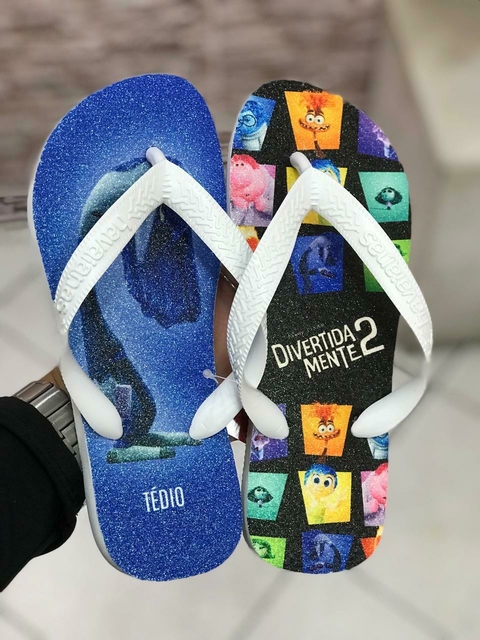 Chinelo Personalizado Havaianas Divertida Mente tèdio - comprar online