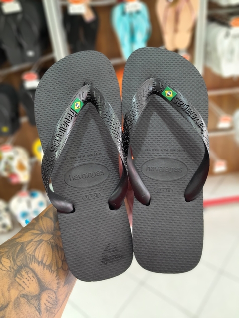 HAVAIANAS BRASIL PRETO - comprar online