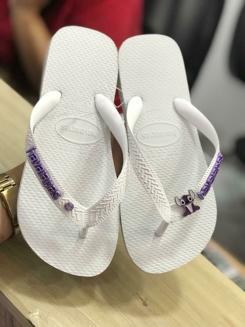 CHINELO PERSONALIZADO STITCH PLACA + STITTCH ROXO E PONTO DE LUZ - comprar online