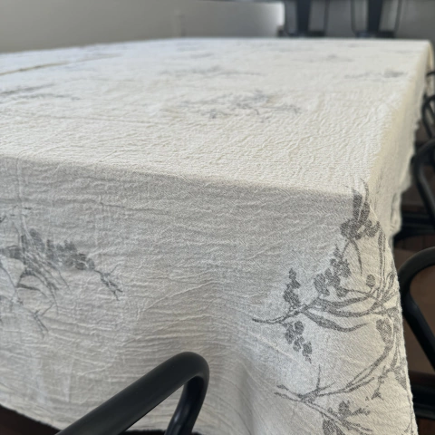 MANTEL GASA DE TUSOR ESTAMPADA