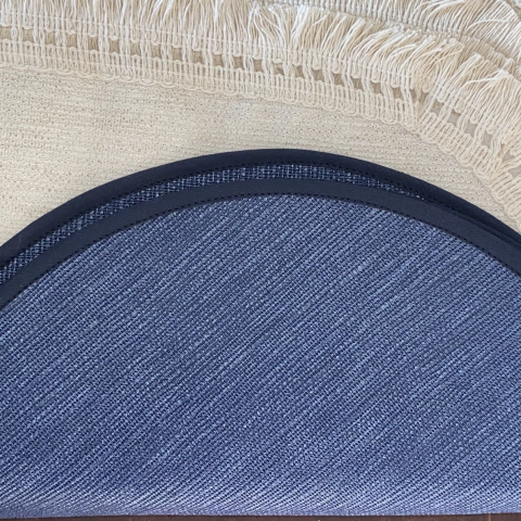 INDIVIDUAL AZUL REDONDO X38cm