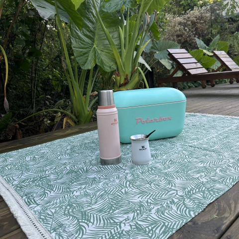 LONA RECTANGULAR HOJAS VERDES